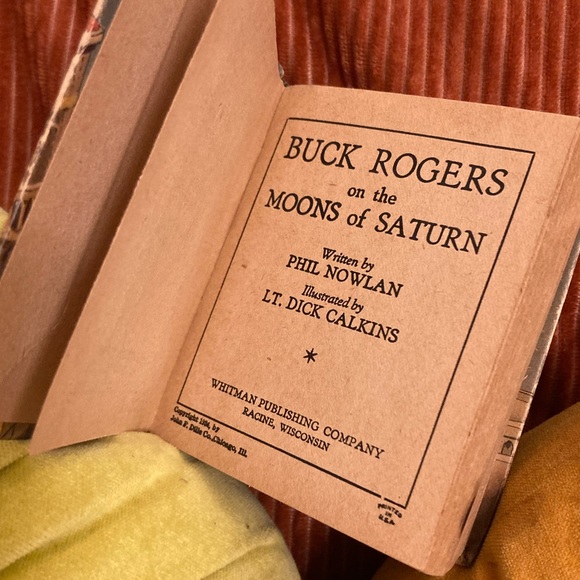 Antique 1934 Big Little Book: BUCK ROGERS ON THE MOONS OF SATURN - Picture 3 of 12